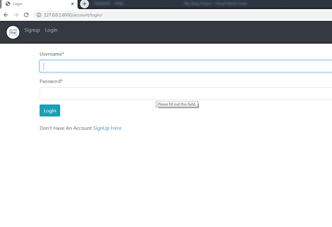 develop python django rest API and react web application