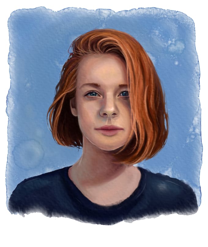 Draw A Portrait In Digital Watercolor Style By Maxoliynyk Fiverr 6808