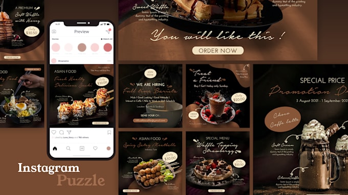 design instagram post, stories, carousels for your business