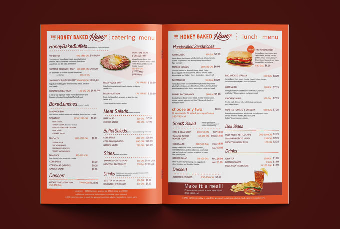 design food menu digital menu