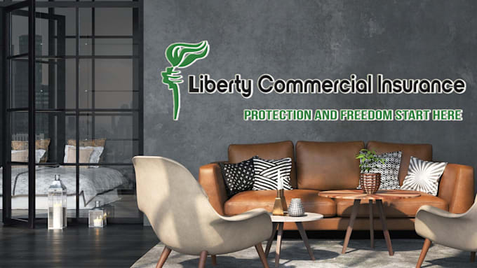 design realistic zoom virtual background with your logo