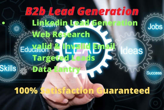 do b2b lead generation, targeted email list and web research