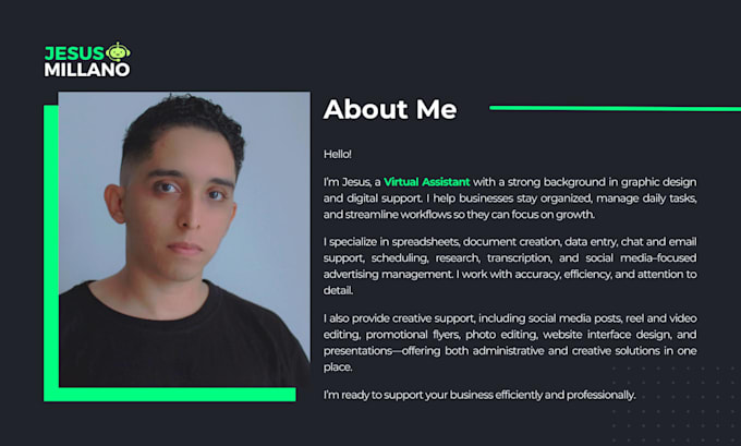 virtual assistant for email, data entry and customer support