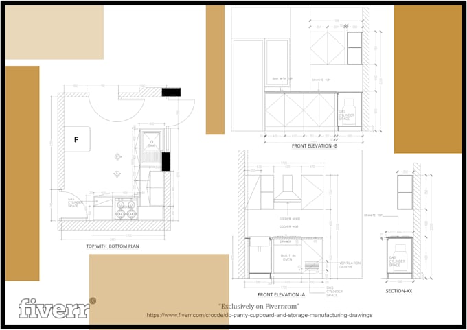 do panty cupboard and storage manufacturing drawings