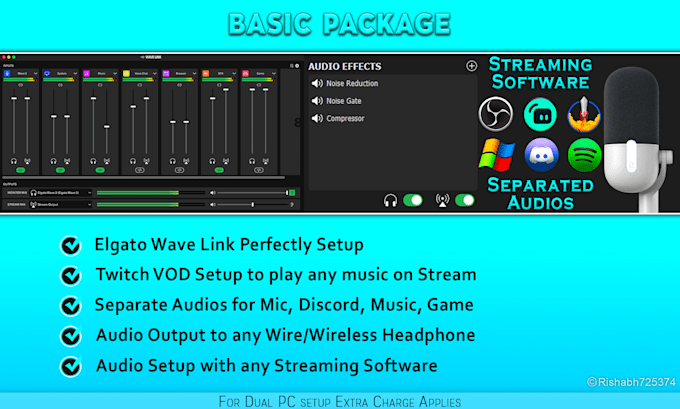 do setup elgato wave mic neo, 3, dx, xlr for obs streamlabs