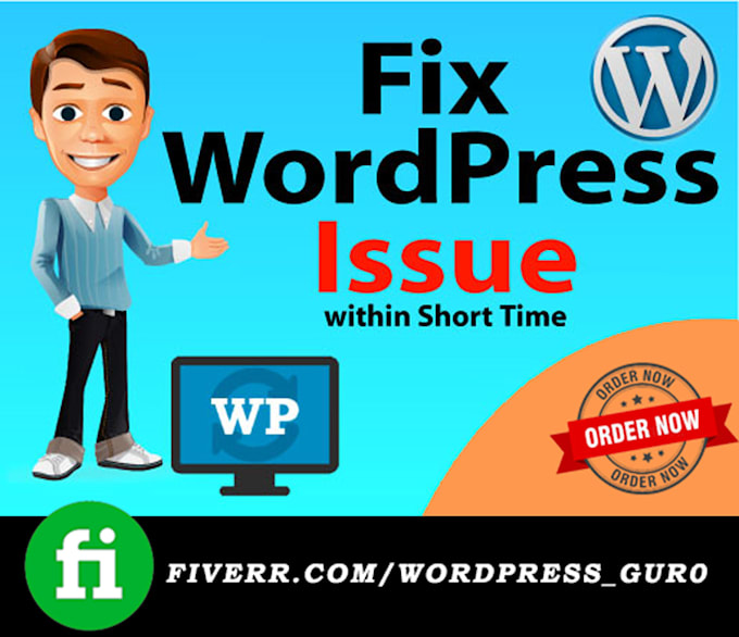 fix wordpress bugs or hosting problems