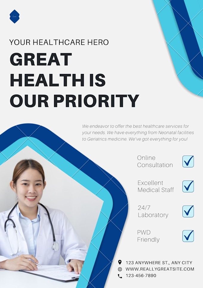 design stylish flyer and small poster
