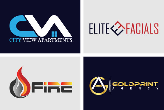 do modern minimalist and text based unique logo