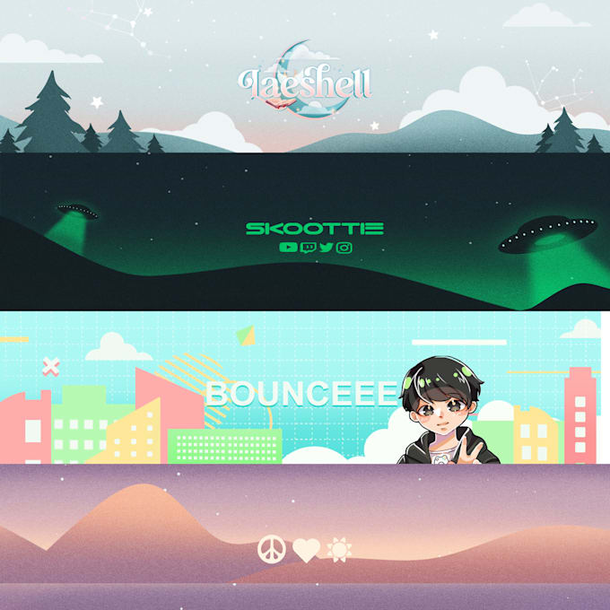 design channel banner   for twitch