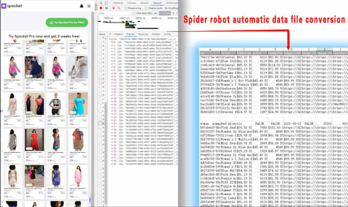 Do web scraping data to exchange into excel xml json or other data ...