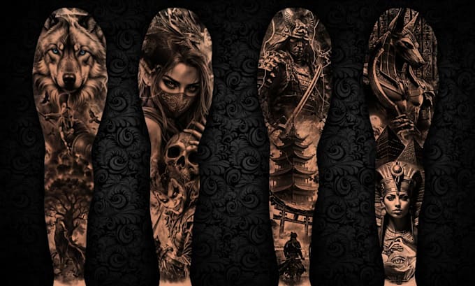 create unique realism tattoo design with my style