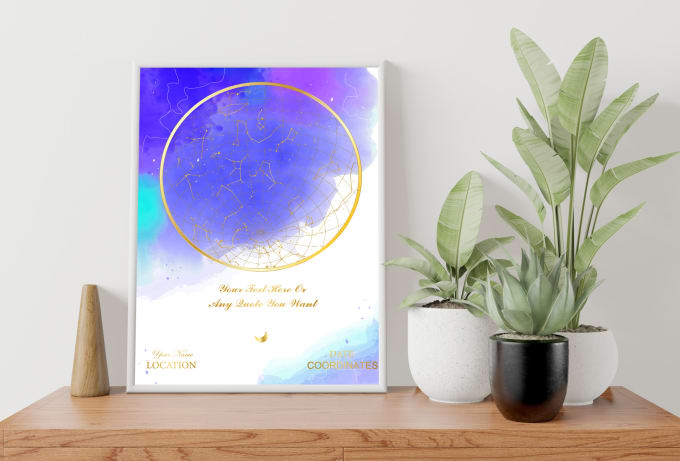 design a beautiful custom star map