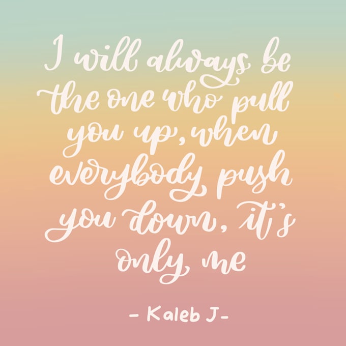 write custom hand lettering name, quotes, text