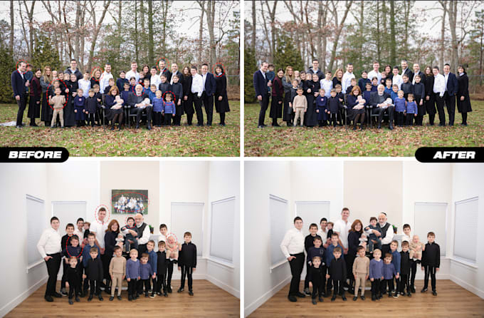 perfect face swap and face replacement in group and family photos