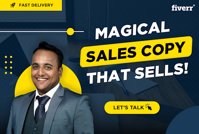 be your USA experienced copywriter for sales copy, landing page, or email copy