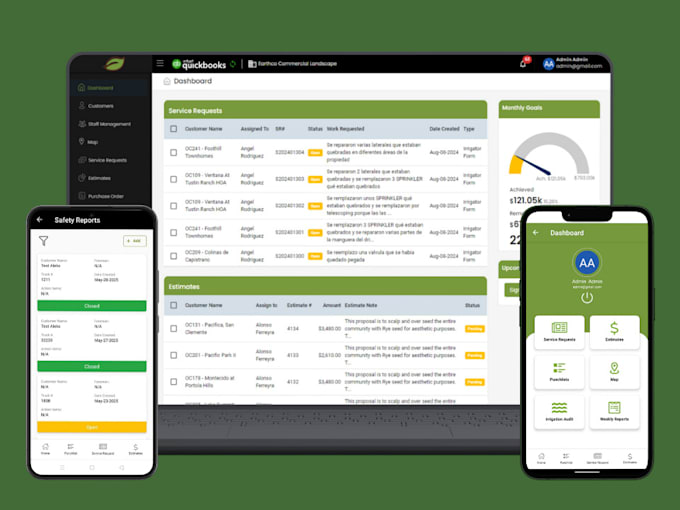 create a custom web application and website