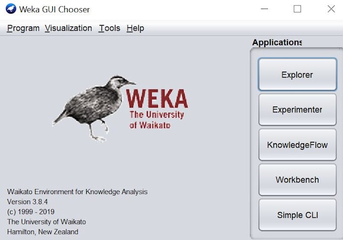 do weka machine learning, artificial intelligence tasks