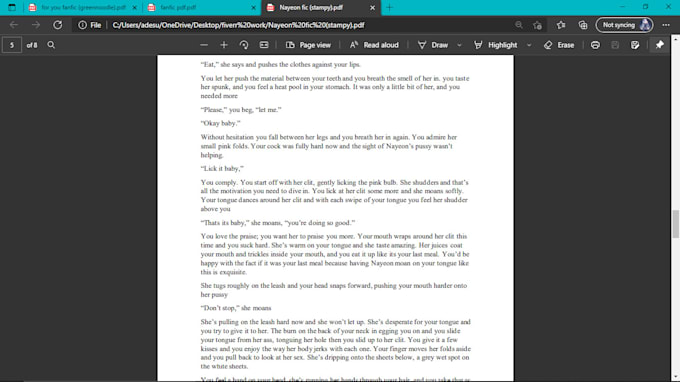 write bdsm fanfics for you