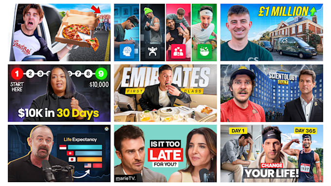 create engaging youtube thumbnail designs in 24 hours
