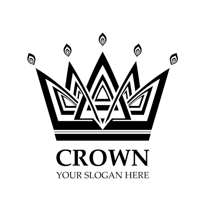 design unique and creative crown logo