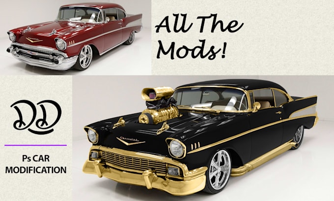 modify any car, however you like, using photoshop
