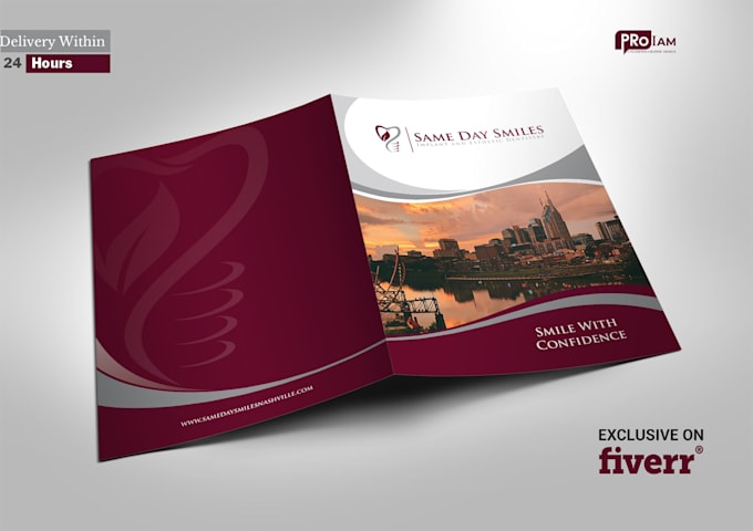 design outstanding presentation folder, custom folder