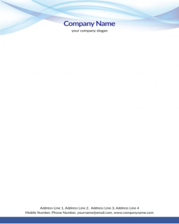 design professional letterhead in editable format