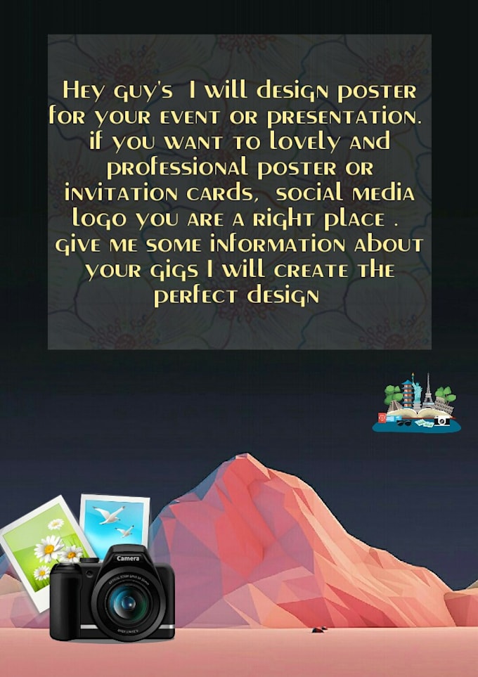 creat beautiful invitations card and poster design