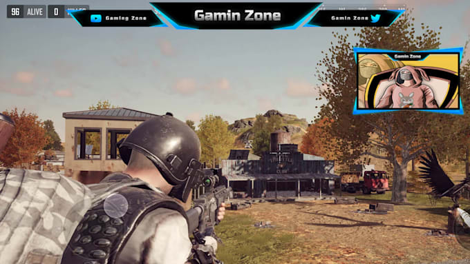 create twitch gaming logo and overlay