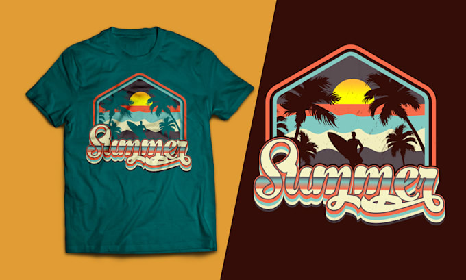 make awesome vintage retro t shirt logo design