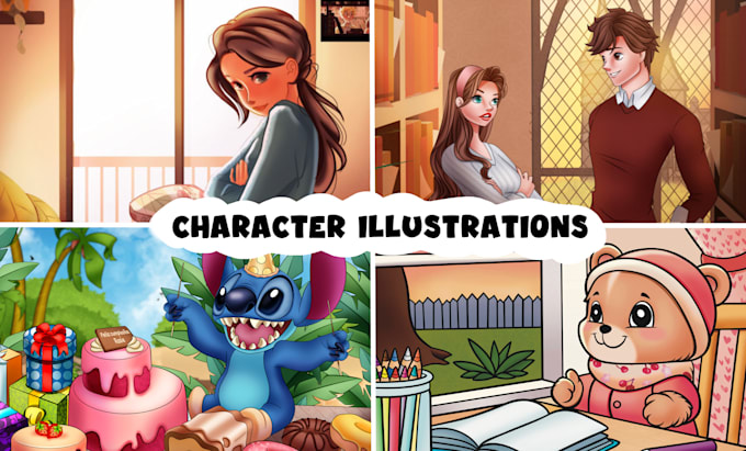 design digital character illustration or concept art