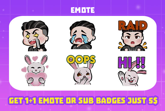 create awesome emote or sub badges