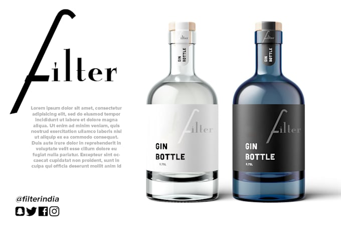 do custom cosmetic and liquor packaging design with a mockup