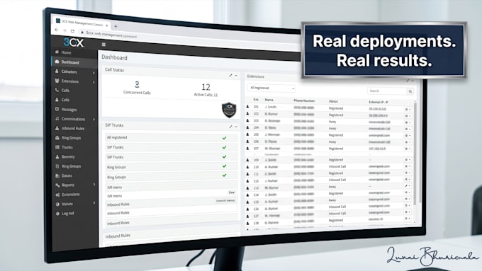 set up and configure 3cx or freepbx cloud phone systems for your business