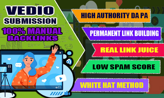 provide live video submission dofollow backlinks sites
