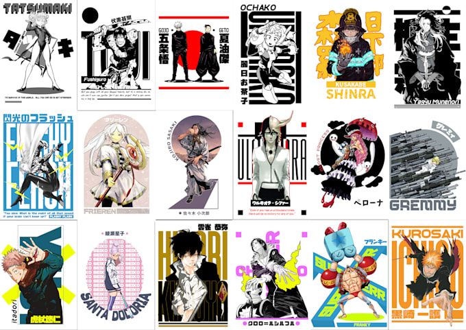 design you manganime design for tshirt