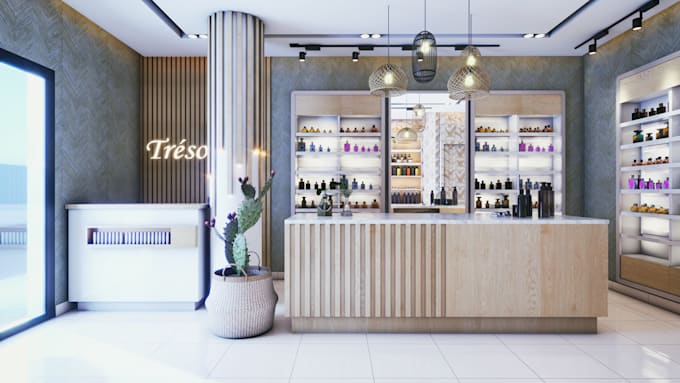 do interior design of commercial spaces