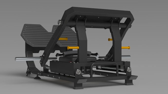 design gym equipment on solidworks