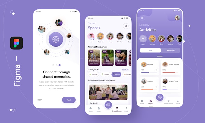 design a modern mobile app in figma