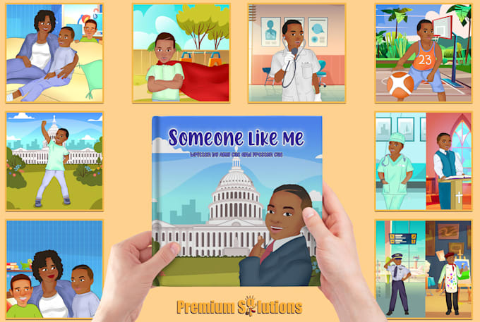 illustrate children book and ebook