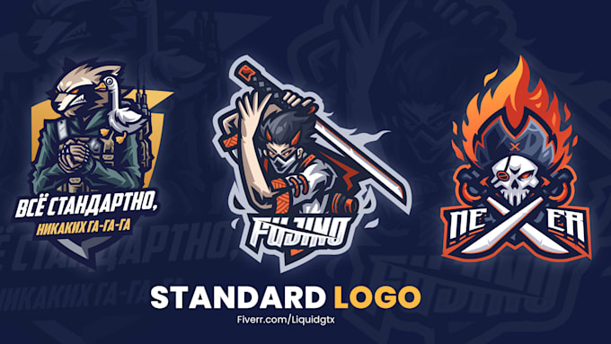 design amazing mascot logo for streamer gaming esports