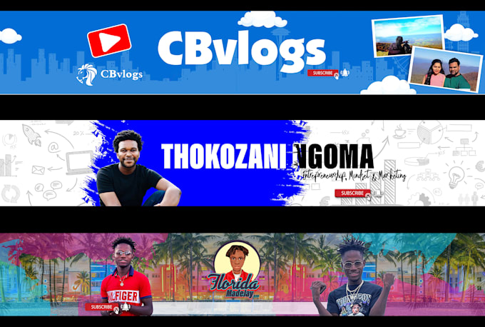 create youtube channel logo, banner, intro, outro