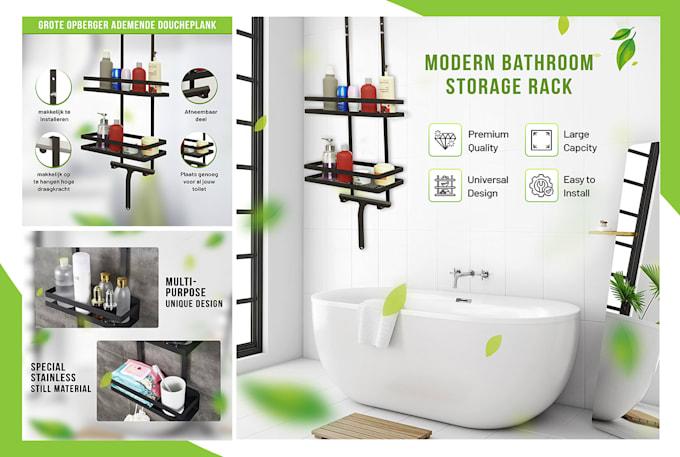 design amazon product infographic with amazon listing images