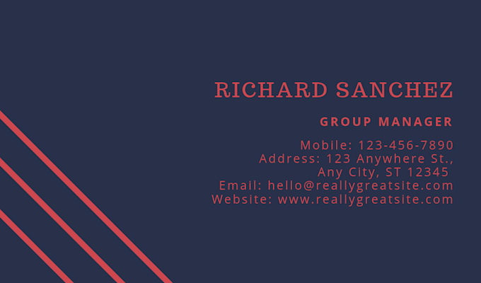 design an outstanding business cards