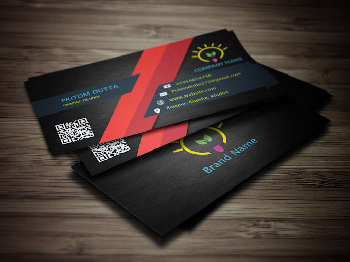 create 3 different business card design within 5 hours
