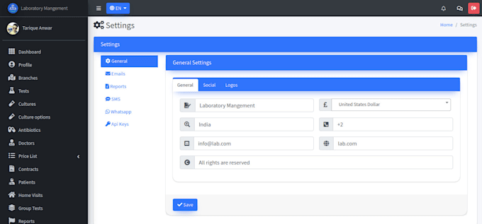provide laboratory information management system