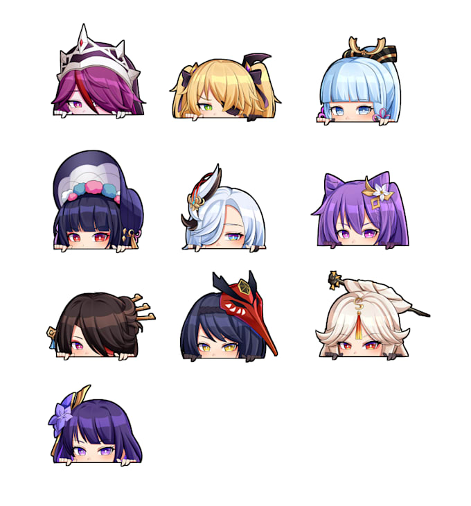 draw a custom chibi and emoji in cute anime style
