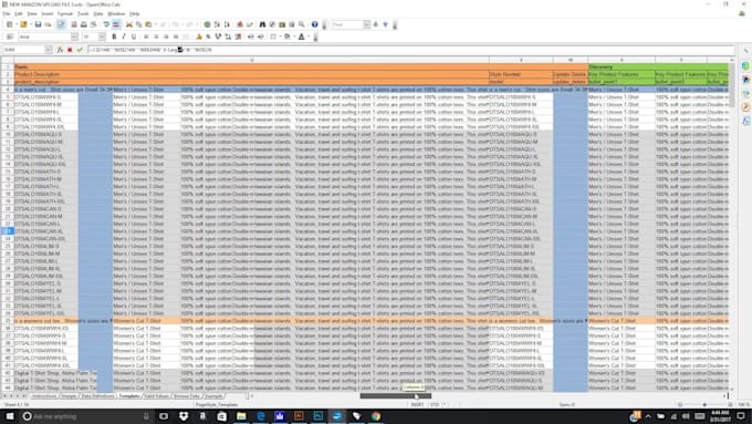 create bulk listing with flat file