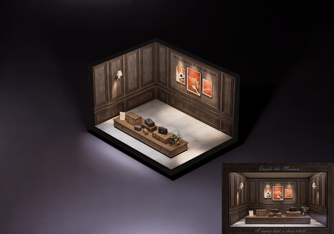 create 3d floor plan and rendering