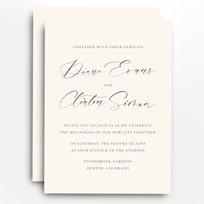 design calligraphy couple name for wedding invitation